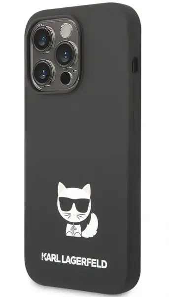 Protectie Spate Karl Lagerfeld pentru Apple IPhone 14 Pro (Negru)