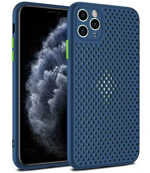 Protectie Spate Lemontti Bubble LEMHBIXIIPABS pentru Apple iPhone 12 / 12 Pro (Albastru)