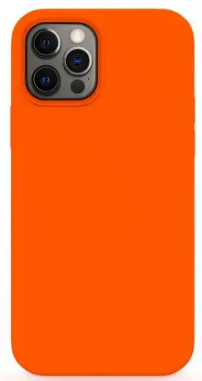 Protectie spate Lemontti Liquid Silicon LEMCLSXIIPMOR pentru iPhone 12 Pro Max (Portocaliu)