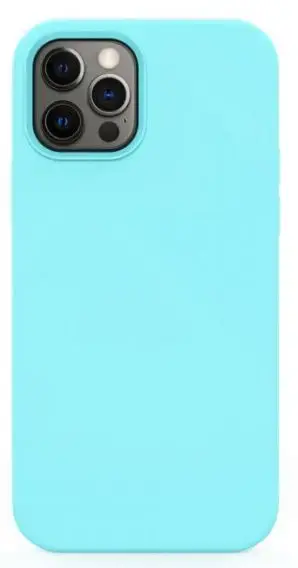 Protectie spate Lemontti Liquid Silicon LEMCLSXIIPMTB pentru iPhone 12 Pro Max (Albastru deschis)