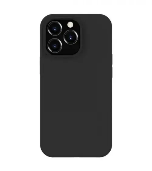 Protectie Spate Lemontti Liquid Silicon MagCharge pentru Apple iPhone 14 Pro (Negru)