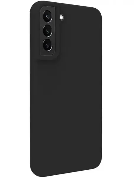Protectie spate Lemontti Liquid Silicon pentru Samsung Galaxy S22 Plus (Negru)