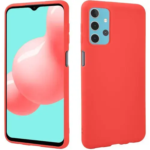 Protectie Spate Lemontti Silky LEMSLKA325GR pentru Samsung Galaxy A32 (Rosu)