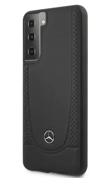 Protectie Spate Mercedes-Benz Urban pentru Samsung Galaxy S21 Plus 5G (Negru)