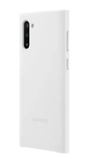 Protectie spate Samsung EF-VN970LWEGWW pentru Samsung Galaxy Note 10 (Alb)