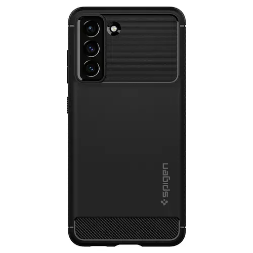 Protectie Spate Spigen Rugged Armor pentru Samsung Galaxy S21 FE (Negru)
