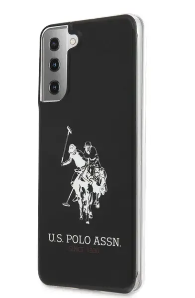 Protectie Spate US Polo Assn. Shiny Big Logo Collection pentru Samsung Galaxy S21 Plus (Negru)