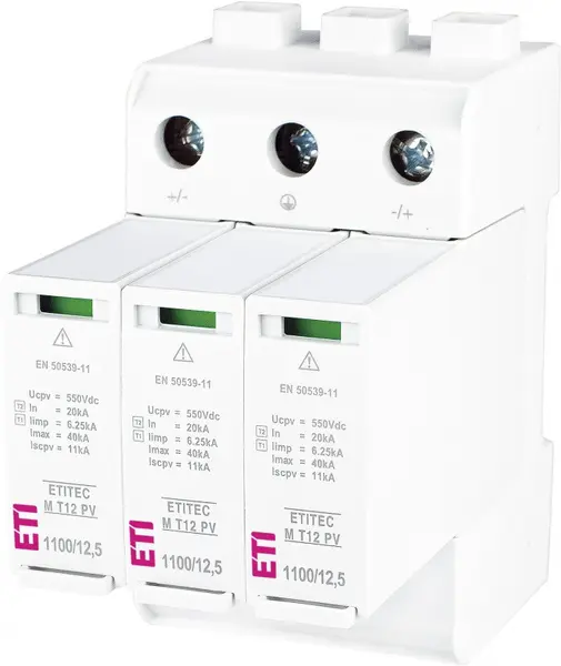 protectie supratensiuni etitec m t12 pv 1100/12,5 y rc 002440512