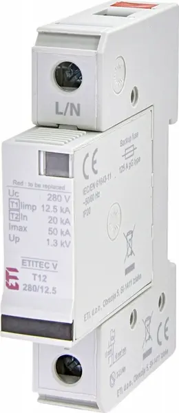 protectie supratensiuni etitec v t12 280/12,5 1+0 002442900