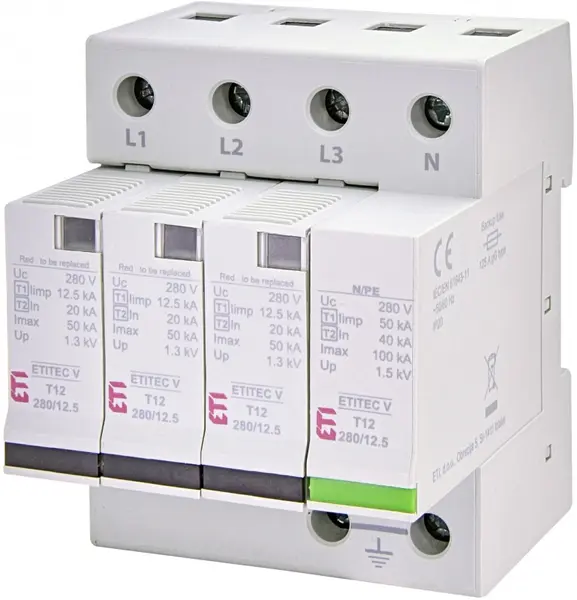 protectie supratensiuni etitec v t12 280/12,5 3+1 rc 002442918