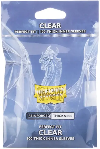 Protecții pentru carduri Dragon Shield - Perfect Fit Thick Inner Sleeves, transparent (100 buc)