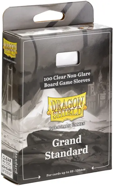 Protecții pentru cărți Dragon Shield - Grand Standard, Clear/Non-Glare, 88 x 126 mm (100 buc)