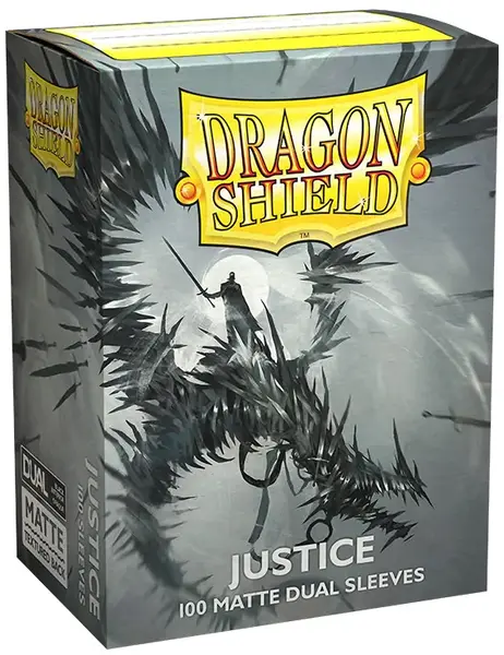 Protecții pentru cărți Dragon Shield - Matte Dual Sleeves Standard Size, Justice (100 buc.)