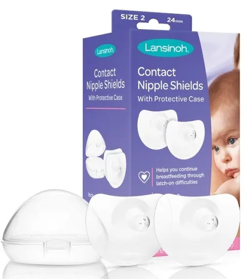 Protectoare din silicon pentru san Lansinoh - 2 buc., 24 mm