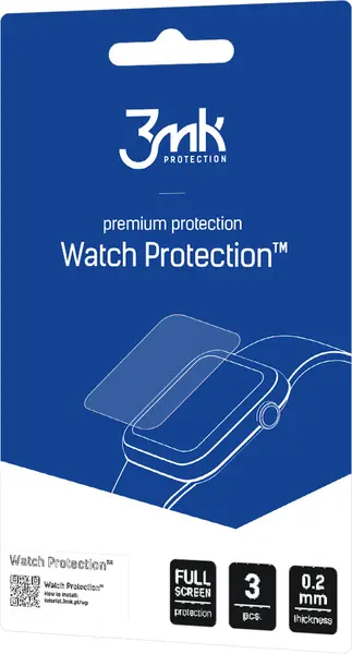 Protector de sticlă 3mk - Watch Protection FG, Galaxy Watch 4, 44 mm