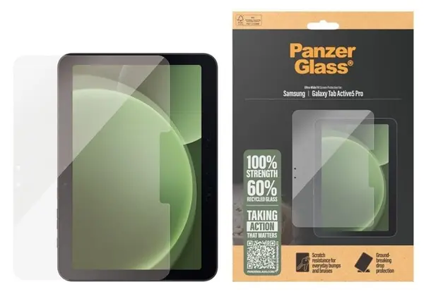 Protector de sticlă PanzerGlass - Ultra Wide Fit, Samsung Tab Active5 Pro, transparent