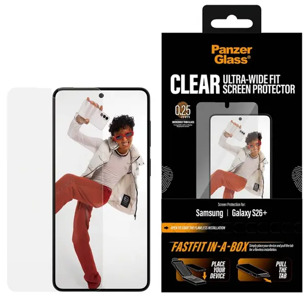 Protector de sticlă PanzerGlass – UWF w. EasyAligner, Galaxy S26 Plus
