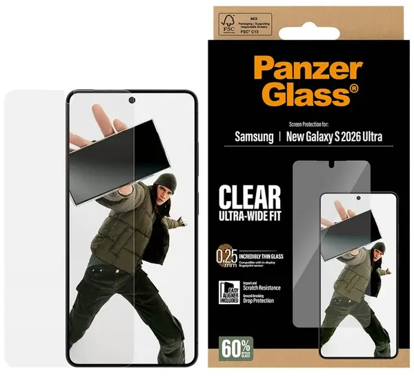 Protector de sticlă PanzerGlass – UWF w. EasyAligner, Galaxy S26 Ultra