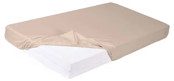 Protector pentru saltea Baby Matex - Bamboo, cu elastic, 60 x 120 cm, bej