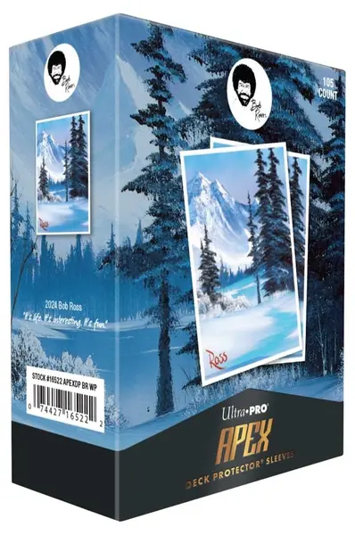 Protectori pentru cărți Ultra Pro - Bob Ross: Protector pentru pachet Apex Winter Paradise (105 buc.)