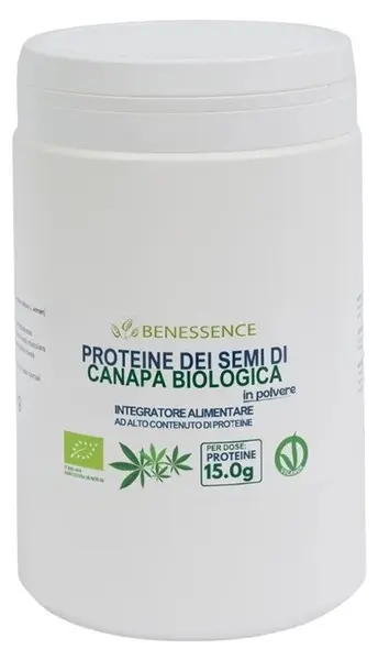 Proteină bio din cânepă, 500 g, Benessence