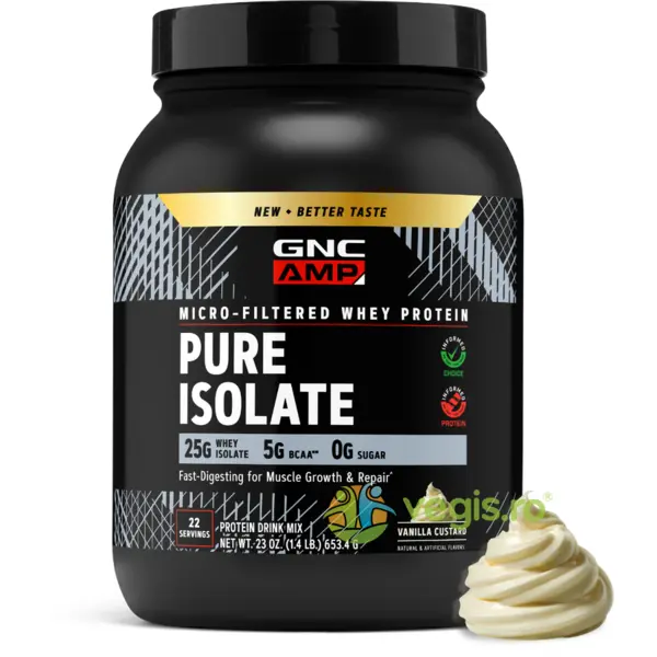 Proteina Izolata din Zer cu Aroma de Vanilie 653.4g