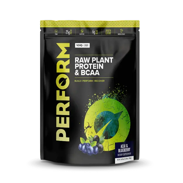 Proteine vegetale si BCAA cu aroma de Acai si Afine Perform, 988g, Vivo