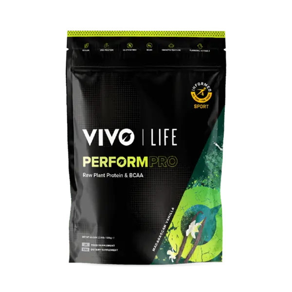 Proteine vegetale si BCAA cu aroma de Vanilie Perform Pro, 936g, Vivo
