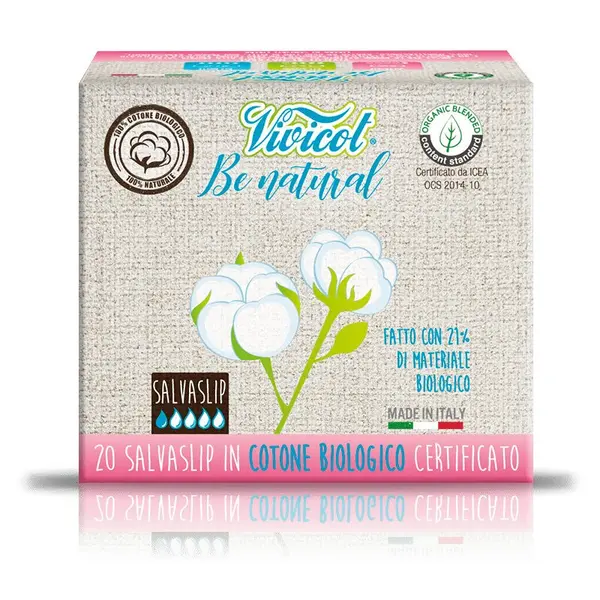 Protej slip din bumbac ecologic 1 picatura 20buc Vivicot