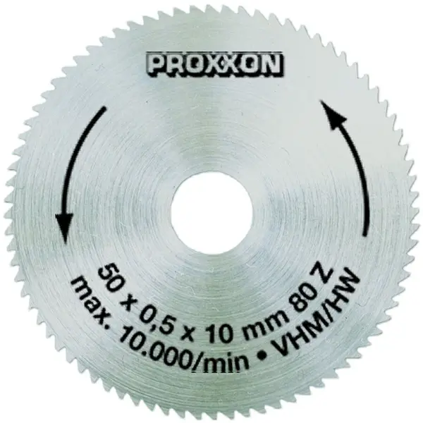 Proxxon Disc debitor din carbid, 50mm, 80 dinti, Proxxon 28011