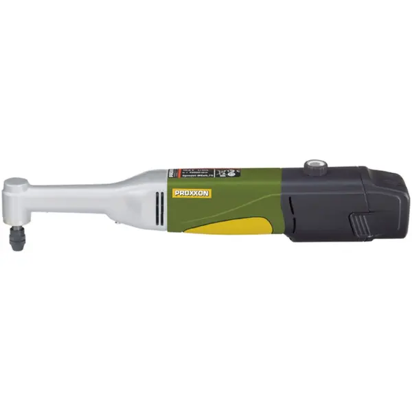 Proxxon Proxxon 29805, Masina de gaurit-frezat cu gat lung la 90 de grade LWB/A, 5000-16000 rpm, + 1xAccu, incarcator, geanta si accesorii
