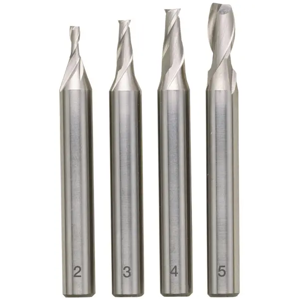 Proxxon Set 4 freze HSS-Co5, Proxxon 24610, Argintiu