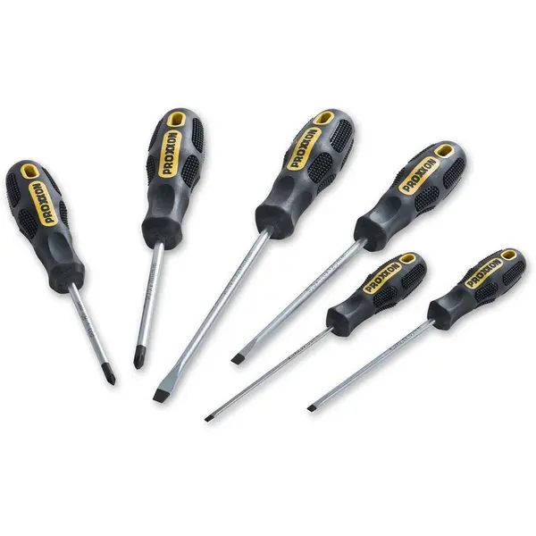 Proxxon Set 6 surubelnite, Proxxon 22606, FLEX-DOT drepte si PZ