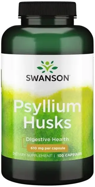 Psyllium Husks, 610 mg, 100 capsule, Swanson