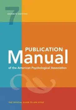 Publication Manual of the American Psychological Association, Spiral Bound/***
