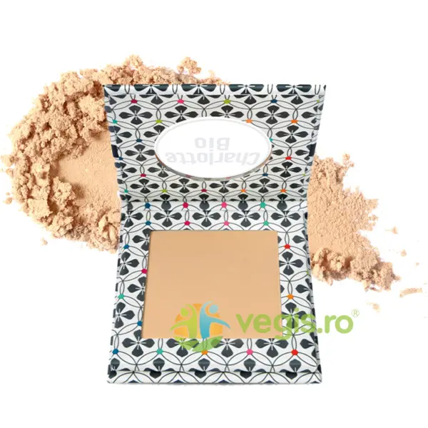 Pudra Compacta pentru Ten cu Ulei de Jojoba, Unt de Shea si Ulei de Avocado 7g