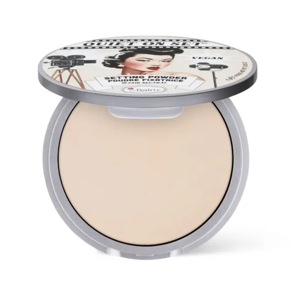 Pudra compacta theBalm Quiet on the Set 01 Fair Neutral