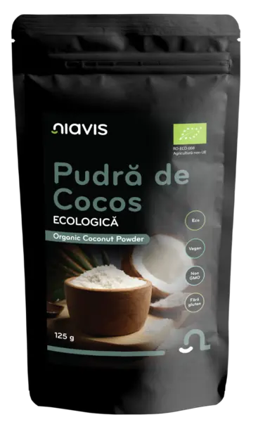 Pudra de cocos ecologica, 125g, Niavis