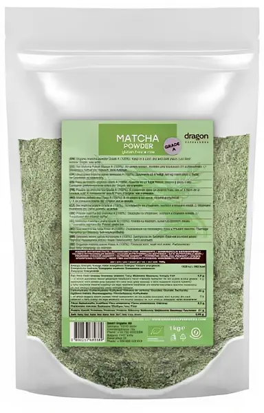 Pudră de matcha, 1 kg, Dragon Superfoods