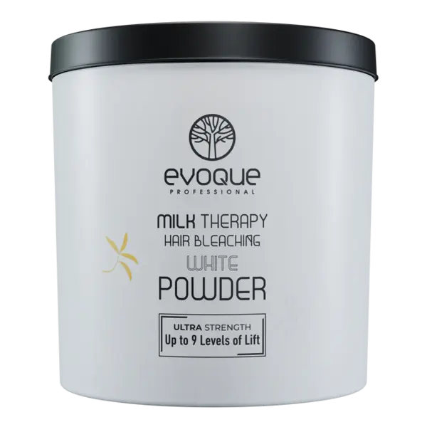 Pudra Decoloranta Alba, EVOQUE USA Milk Therapy, 1000 ml - Deschidere Profesionala pana la 9 Tonuri, cu Proteine din Lapte