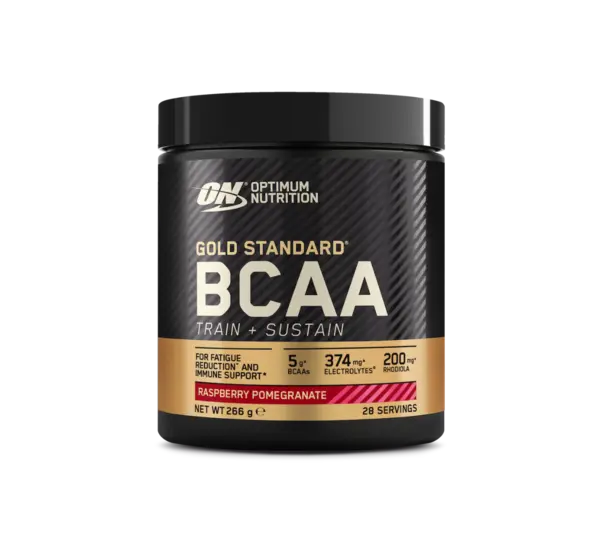 Pudra energizanta BCAA Train Sustain Raspberry Pomegranate, 266g, Optimum Nutrition