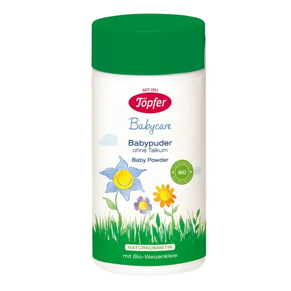 Pudra pentru bebelusi cu extract organic de galbenele Babycare, 75g, Topfer