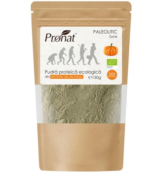 Pudra proteica bio din seminte de dovleac, 150g