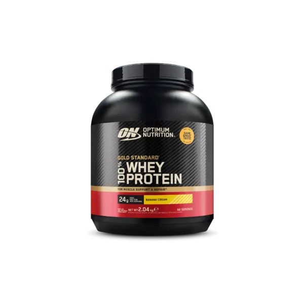 Pudra proteica proteine din zer 100% whey gold standard Banane, 2.04kg, Optimum Nutrition