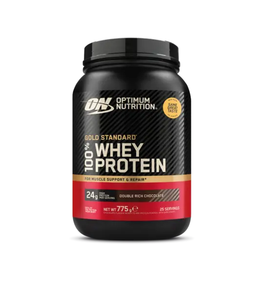 Pudra proteica proteine din zer aroma ciocolata ON 100% Whey Gold Standard, 775g, Optimum Nutrition
