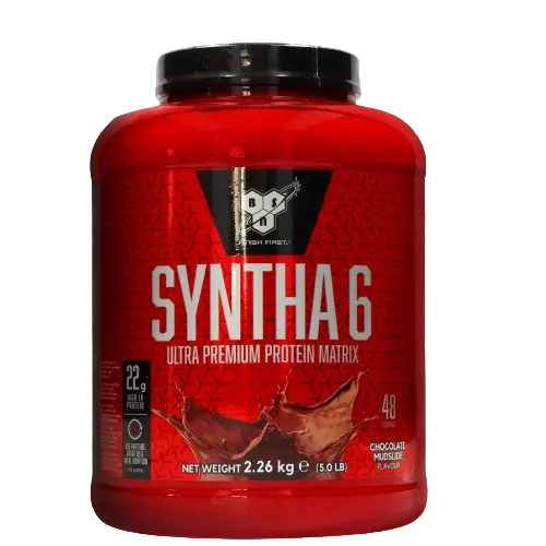 Pudra proteica proteine din zer izolat proteic BSN Syntha 6 Ciocolata, 2.26kg, BSN