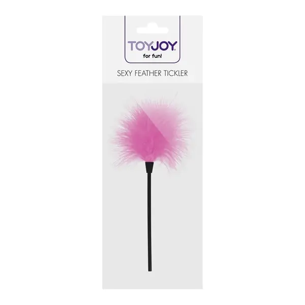 Puf de gadilat ToyJoy - Basics Sexy Feather Tickler, roz