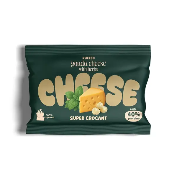Pufuleti de cascaval expandat Gouda cu ierburi 15g
