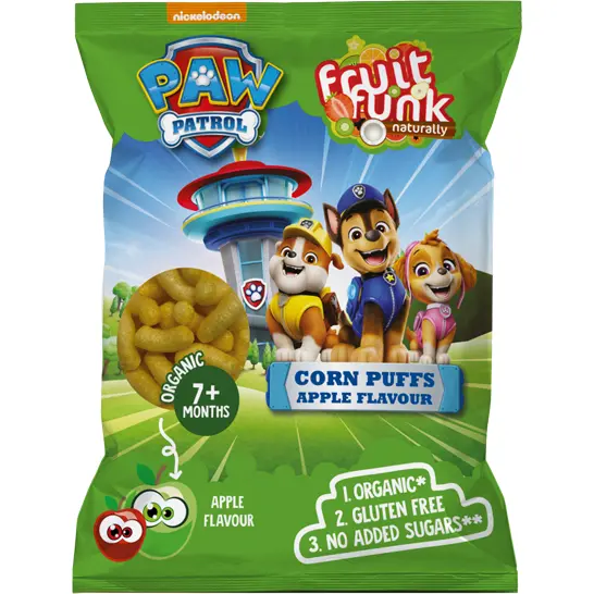 Pufuleti pentru Copii +7 Luni cu Aroma de Mar si Adaos de Vitamina B1 Paw Patrol 50g