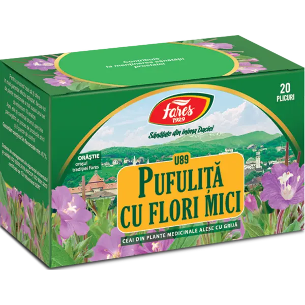 Pufulita cu flori mici, iarba, U89, ceai la plic, Fares | 20 plicuri